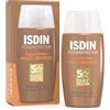 ISDIN Fotoprotector Fusion Water Color SPF 50 (Bronze) 50ml, Fotoprotettore viso per uso quotidiano, Texture ultralleggera, Lozione