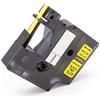 Nastro per etichettatrice compatibile Dymo RHINO 6000 NERO SU GIALLO