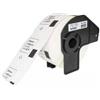 Etichette adesive per etichettatrice compatibile Brother DK-11220 39 mm (Rotolo 48 metri) NERO SU BIANCO