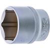 BGS 2934 | Bussola esagonale | 12,5 mm (1/2) | 34 mm | Azionamento quadrato interno 12,5 mm (1/2), lunghezza 46 mm, acciaio al cromo vanadio, cromato opaco, con zigrinatura