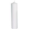 Rayher candela rotonda, color bianco, altezza 25cm, diametro 6cm, 100% paraffina, per battesimo, lavori creativi, da decorare e colorare, 3119200