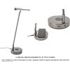 GEWA PL78 NERO CROMATO LAMPADA REGOLABILE A LED PER PIANOFORTE con USB CORRENTE