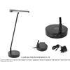 GEWA PL78 LAMPADA REGOLABILE A LED PER PIANOFORTE NERO CON USB CORRENTE