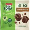 Enerzona Bites Minipack 24 g Milk Chocolate - Snack di soia e cioccolato al latte, senza glutine, ricco in proteine e in fibre