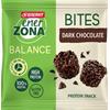Enerzona Bites Minipack 24 g Dark Chocolate - Snack di soia e cioccolato fondente, senza glutine, ricco in proteine e in fibre