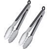 Westmark 162422E3-2 pinze per barbecue, con alette in acciaio INOX e manici gommati, lunghezza: 27,5 cm, in acciaio INOX e plastica, Classic Special Midi, colore: Argento/Nero, 27,5 cm, 2 pezzi