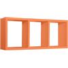 MODULARREDO | TRISTANO Mensola da Muro, Libreria Sospesa, Libreria da Parete, Scaffale da Parete, Arancione, 70x30 p15.5 cm - Made in Italy