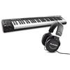 M-Audio Keystation 61 MK3 + HDH40 - Tastiera MIDI Controller USB a 61 Tasti, Controlli Assegnabili, Plug-and-Play (Mac/PC) Software + Cuffie Over Ear Chiuse da Studio con Cavo da 2,7 m
