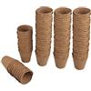 Windhager 04344 - Vaso per piante, sementi, senza torba, 6 cm, rotondo, 48 pezzi, colore: Marrone