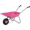 ROLLY TOYS Carriola per bambini Rolly Toys (colore rosa/argento, carriola da giardino, carriola in metallo, giocattolo per bambini da 2,5 anni, capacità di peso fino a 25 kg, attrezzo da giardino rosa per bambini) 274802