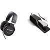 M-Audio SP-2 + M-Audio HDH40 - Pedale di Sustain Universale per Tastiera in Stile Pianoforte + Cuffie Over Ear Chiuse da Studio con Cavo da 2,7 m