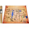 Power Beast Dungeon Grid Game Mat + 4 Pennarelli e Gomme + 4 Scrigni del Tesoro, Tavolo da Gioco Riutilizzabile, D&D, Dungeons and Dragons, DND, Pathfinder.