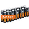 100% PeakPower Pile AAA - Confezione da 20 Batterie Ministilo AAA Alclaine 1,5V LR03| 100% PEAKPOWER
