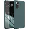 kwmobile Custodia Compatibile con Xiaomi Redmi Note 10 Pro Cover - Back Case per Smartphone in Silicone TPU - Protezione Gommata - verde blu