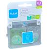 BAMED BABY ITALIA Srl Night Succhietto in Caucciù Neutro 2-6Mesi MAM 2 Pezzi