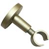 Gardinia Supporto da soffitto con Piastra di Fissaggio in Metallo, Binario Singolo, Aperto, incl. Kit di Montaggio, Serie Kira, Ø 19 mm, Champagne
