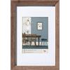 walther design noce 50 x 70 cm con passe-partout, cornice in legno Fiorito EF070N