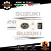 OraInkJet Kit Adesivi Motore Marino Fuoribordo Suzuki DF 20 cv A - Four Stroke White