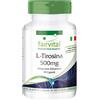 Fairvital | L-tirosina 500 mg - 1 mese di trattamento - alto dosaggio - 90 capsule - aminoacido