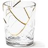SELETTI KINTSUGI Collezione Piatti Ispirata dalla Tecnica Giapponese, Bicchiere 09656