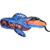 Wild Republic Plush Snake Arancia Blu, Serpente di Peluche, Arancia Blu Serpente Giocattolo, Regalo per Bambini, Peluche per Bambini, Imbottitura Realizzata Partendo da Bottiglie Riciclate