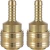 Poppstar Attacchi Rapidi per Aria Compressa DN 7,2 con Beccuccio per Tubi da 8mm, Set da 2 Pezzi