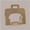 SCOTTON 20 Pz Scatola Astuccio in Cartoncino Marrone Strip per Colomba Panettone da 750g 265x190H215mm