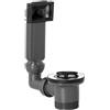 Cornat Set di scarico e troppopieno riciclati per lavelli standard, filettatura esterna da 3,8 cm, in plastica riciclata, qualità made in Germany, T353404R