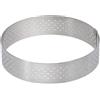 De Buyer - Stampo perforato per torte con bordo dritto in acciaio inox, diametro 12 cm