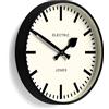 Jones Clocks® Tiger Orologio a parete | Orologio moderno della stazione rotonda | 30cm | Nero | Look di design interessante per cucina, soggiorno o ufficio