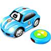 Burago Bburago Maisto Coccinella Radiocomandata Baby RC Blu - Giocattolo radiocomandato con luci e suoni realistici - Veicolo in metallo per bambini - da 18 mesi