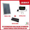 KIT FOTOVOLTAICO ISOLA SOLARE 12V INVERTER 5000W PANNELLO 100W CONTROLLER 50A