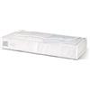 Rayen - Scatola d'immagazzinaggio di Biancheria e Coperte per Letto. Sacco di Tela per Biancheria con Lampo, graticola traspirabile, Pieghevole e Resistente. 45 x 103 x 16 cm. Bianco/Traslucido