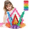 TOMYOU Building Blocks 200 Pezzi Blocchi Mattoni da Costruzione Block per 3 4 5 6 Anni Bambini Compatibili con Tutte Le Principali Marche 8 Classis Colori