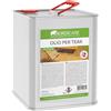 Nordicare Olio per legno da esterno [2,5L] per legno di larice, quercia, teak o acacia I Olio per legno da esterno per la protezione del legno I Olio per la protezione del legno da esterno