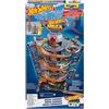 Hot Wheels- City Mega Garage Twist Playset con Ascensore a Spirale e Oltre 60 Posti Auto, Include 1 Macchinina in Scala 1:64, Giocattolo per Bambini 4+ Anni, GTT95