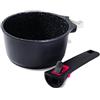Baumalu 383607 - Casseruola grande in alluminio forgiato, 16 cm, colore: Nero