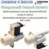 Ricambio Osmosi Inversa Elettrovalvola 1 Via 24V DC, Corpo in Resina Alimentare, Attacco 3/4x3/8, Membrana Silicone, Portata 2,5 L/min
