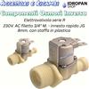 Ricambio Osmosi inversa componenti Elettrovalvola serie R, 230V. AC filetto 3/4 M. innesto rapido JG 8mm. con staffa in plastica