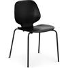 NORMANN COPENHAGEN sedia MY CHAIR con basamento nero - 601140