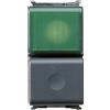 GEWISS Pulsante unipolare 16A diffusore verde - GW30029