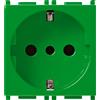 VIMAR Presa schuko 2P+T 16A Verde tipo P30 - 14209.V