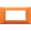VIMAR Placca tecnopolimero 4 moduli arancio - 14654.48