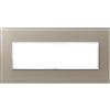 VIMAR Placca in cristallo 7 moduli opale bruno - 21657.74