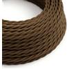 STANDARD & CUSTOM S.R.L. Cavo treccia seta 3Gx2,50mmq (marrone) - TSD325MAM