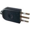 ELECTRALINE Spina volante piatta - Grigio - 10A - 71901