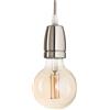 GEA LUCE S.R.L. Sospensione portalampada E27 nichel - GSO084
