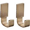 Flybath Gancio Portasciugamani Ottone Placcatura Bronzo Spazzolato Ganci Appendiabiti Asciugamano Gancio Fissato Accessori da Bagno Montaggio a Parete - 2 Pezzi