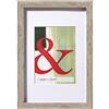 walther design Grigio 50 x 70 cm Vero Vetro Cornice in Legno di Stoccolma EA070D