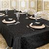 BGEUROPE Lusso - Tovaglia con trattamento anti macchie, dimensioni grandi, colore: nero. Lyon, nero, 59 x 78 (150 x 200cm)